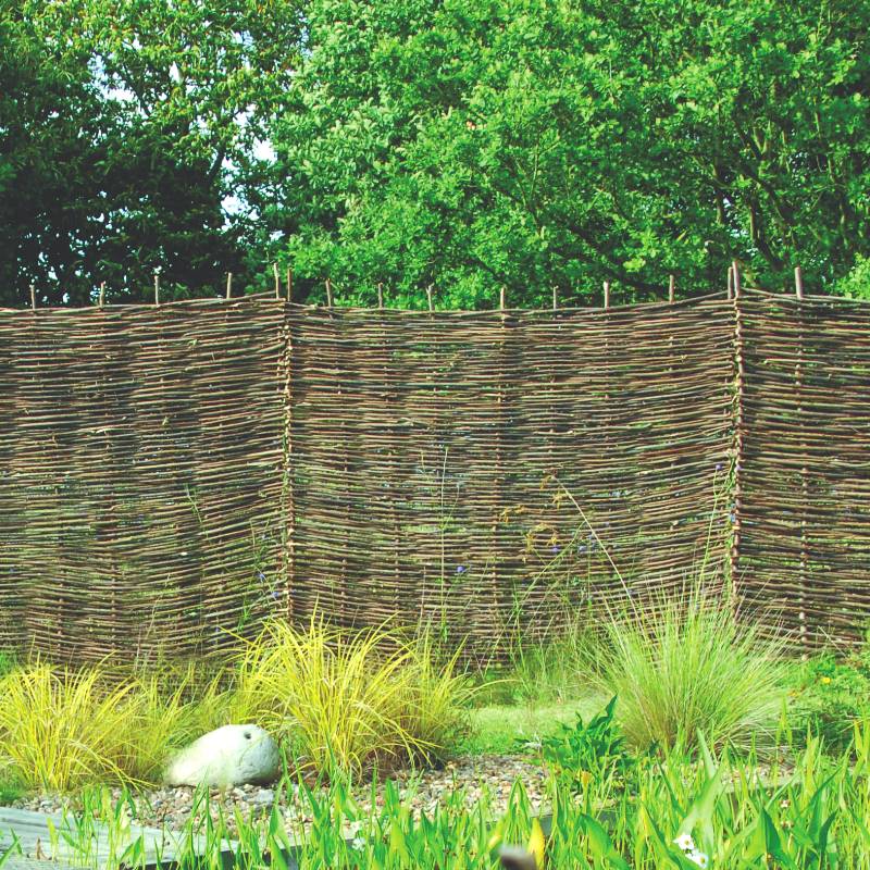 Hazel Hurdle Garden Fence Screen