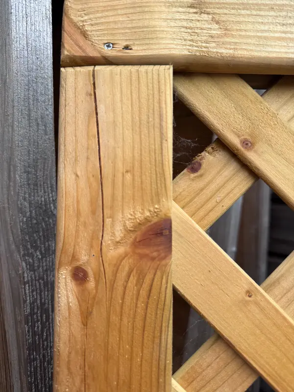 16 Tongue And Groove Lattice Top Garden Gate 1.8m High x 900mm Wide Clearance