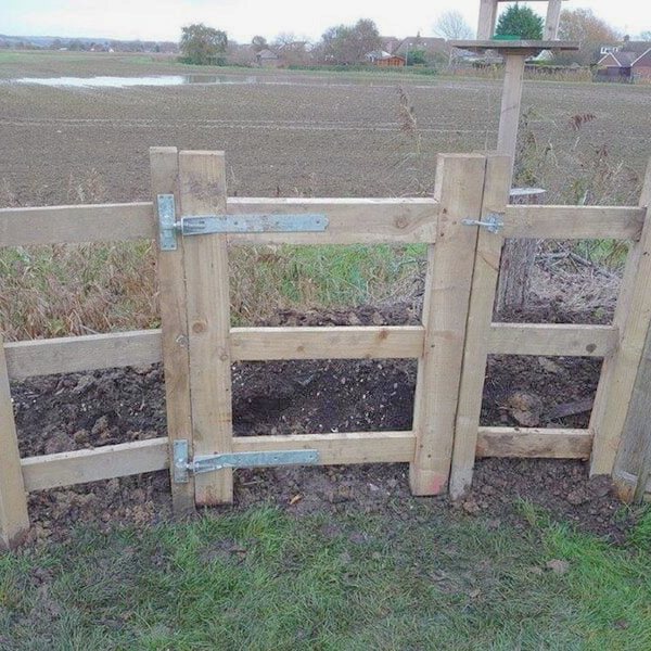 Sturdy Gate For Sturdy Post and Rail Fence
