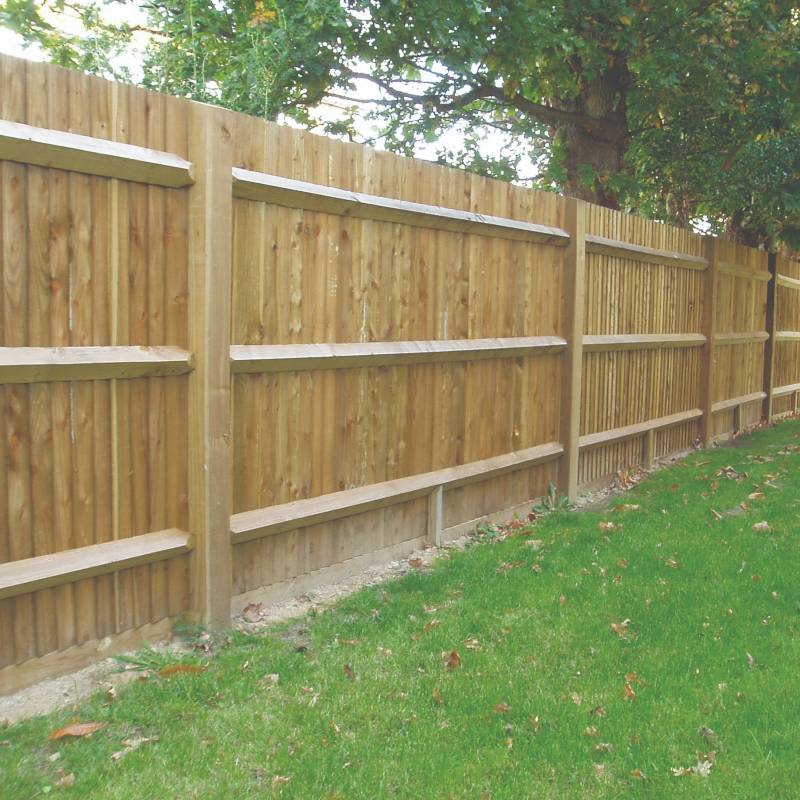 Featheredge Close Boarded Fencing Kit  Meters 