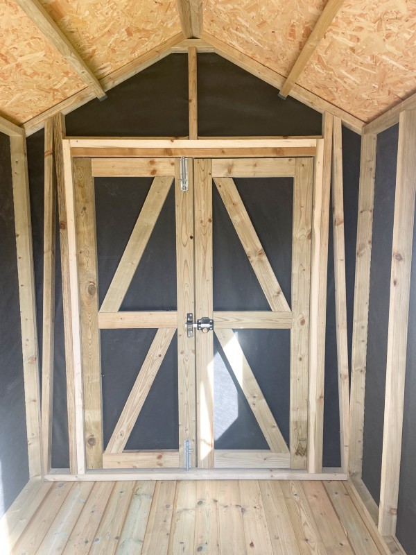 Inside Double Shed Doors