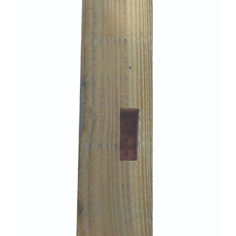 morticed mm x mm fence post