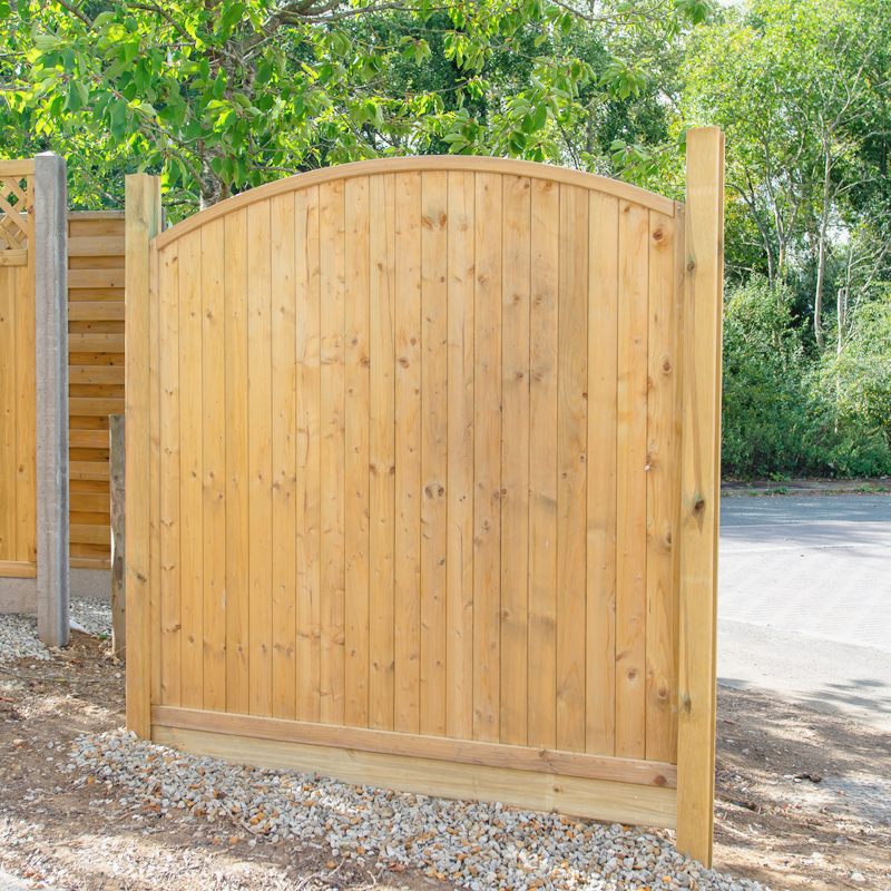 Arched T and G Fence Panel