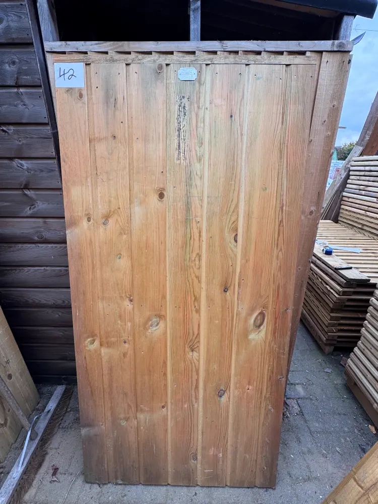 42 Chart Shiplap Double Sided Garden Gate 897mm Wide x 1800mm High Clearance
