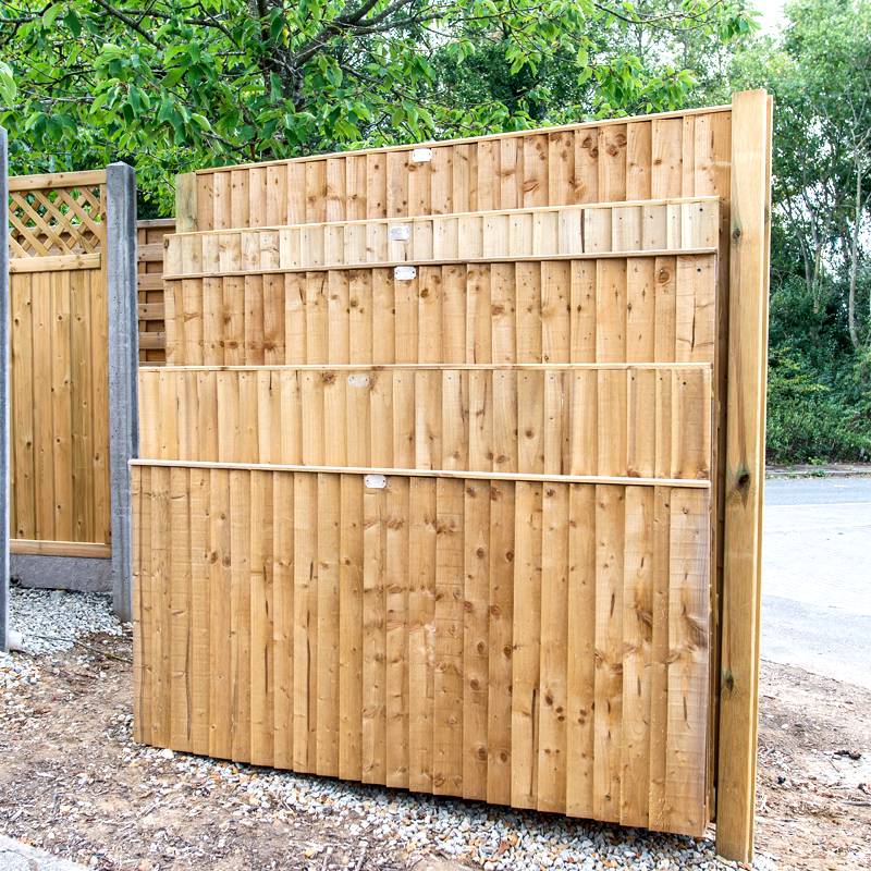 Featheredge Close Boarded Fence Panel All
