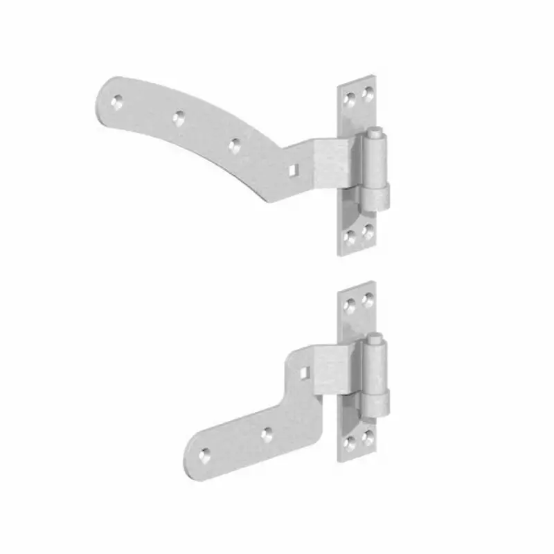 Curved Rail Gate Hinges - Left handed