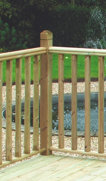 Decking Hand Rail In Situ