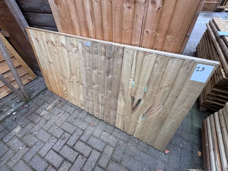 13 Featheredge Close Boarded Fence Panel 1828mm Wide x 915mm High Clearance