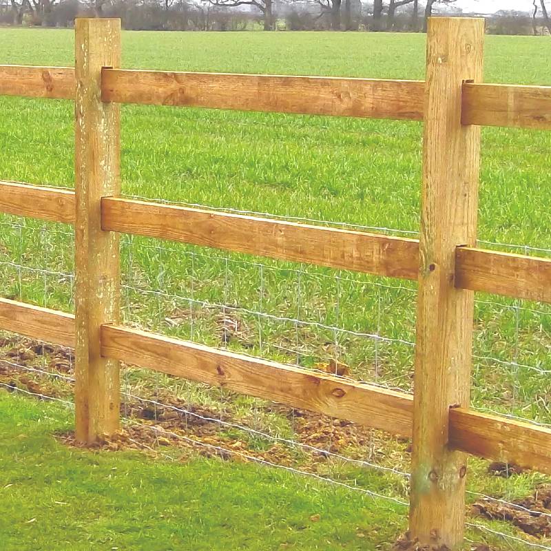 Sturdy Post and Rail Fence Post