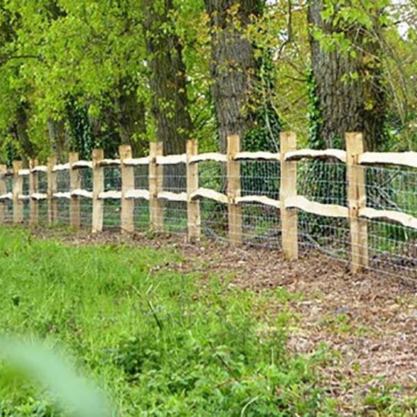 Chestnut Cleft Fence Post for Two Rails