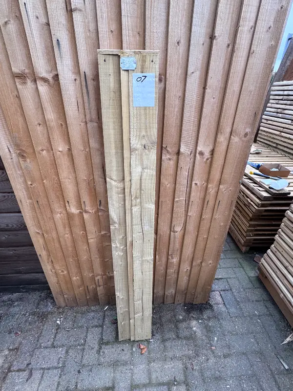 07 Featheredge Close Board Fence Panel 1515mm High x 202mm Wide Clearance 