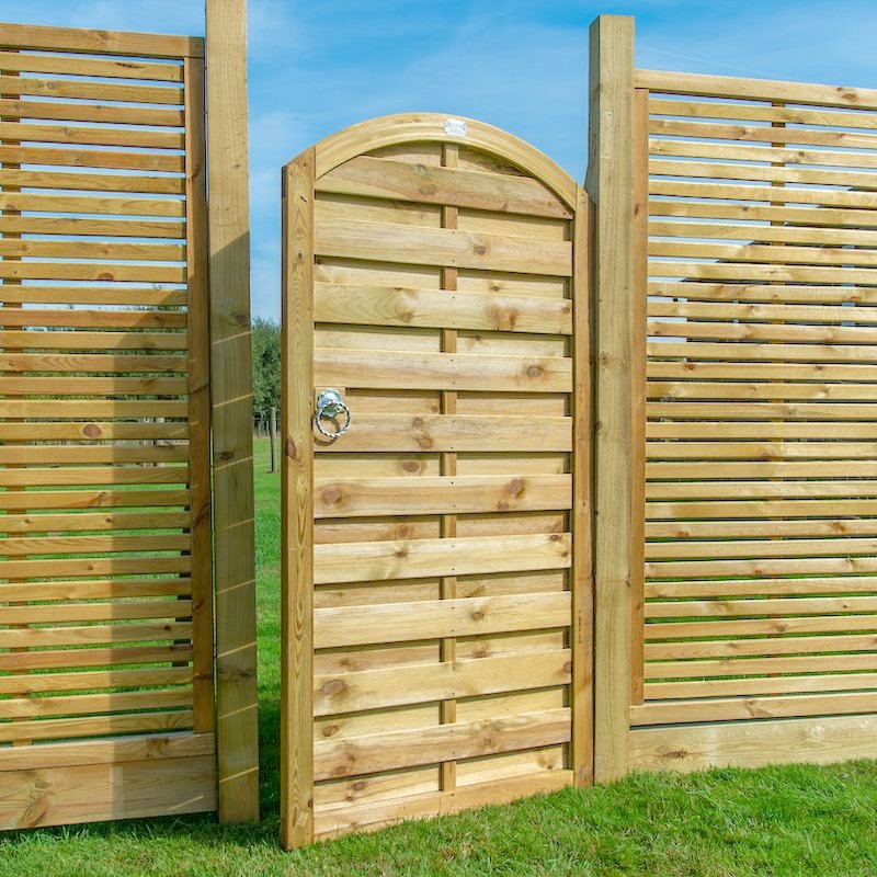 Arched Horizontal Garden Gate