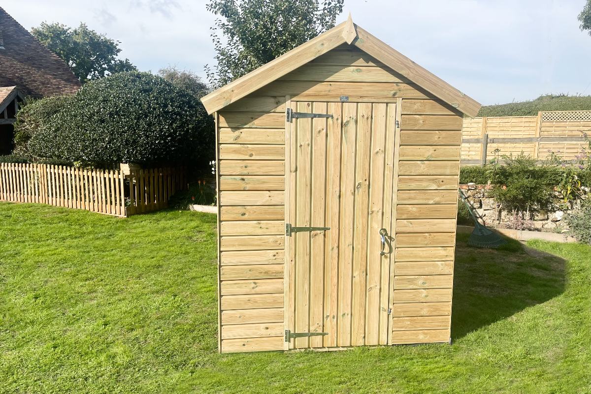 Kent Garden Shed Front Angle