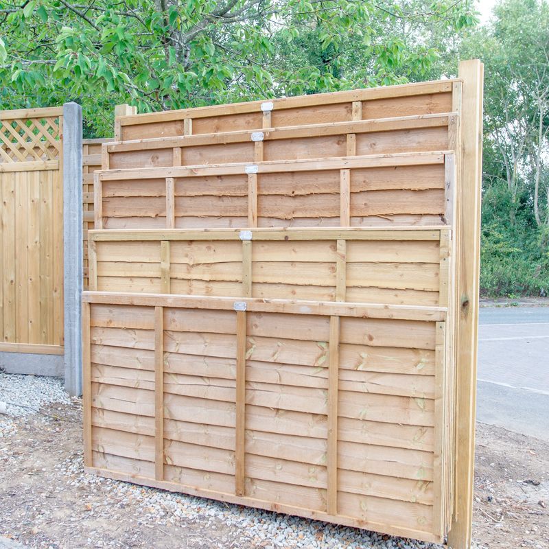 Waney Lap Fence Panel Sizes